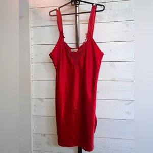 Inner Most Vintage Red Slip Dress XL